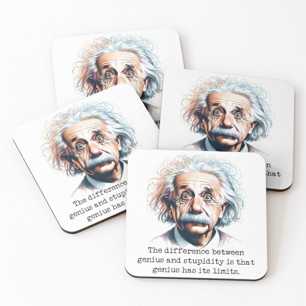 Item preview, Albert Einstein on Stupidity and Genius designed and sold by digital-savant.