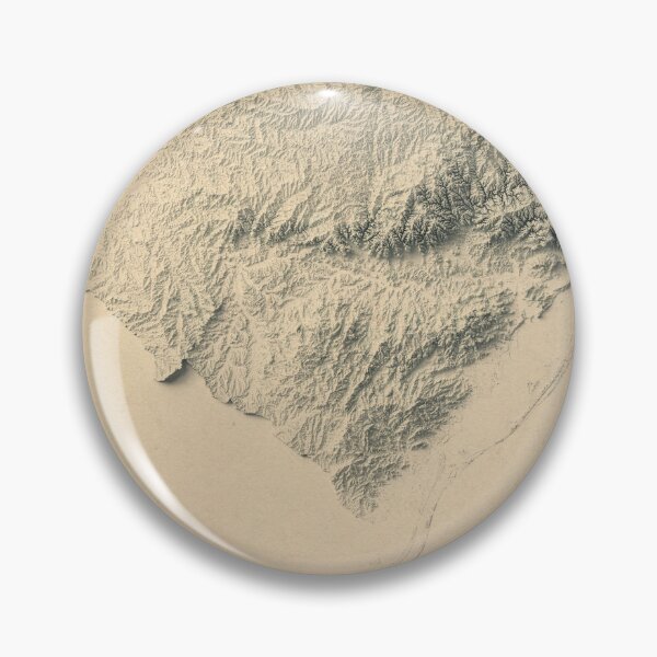 Item preview, Rio Grande do Sul State, Brazil Shaded Relief Map 3D digitally-rendered designed and sold by ThinkAboutMaps.