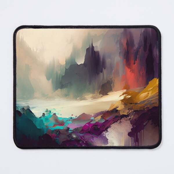 Item preview, Contemporary abstract landscape designed and sold by Red Witch Art.