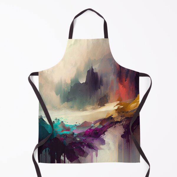 Item preview, Contemporary abstract landscape designed and sold by Red Witch Art.