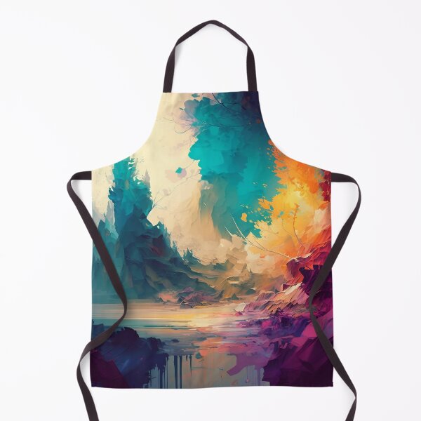 Item preview, Contemporary abstract landscape designed and sold by Red Witch Art.