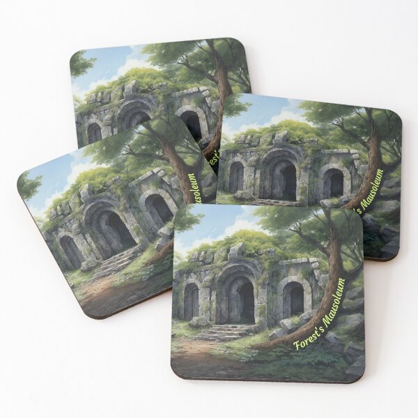 Item preview, Forests Mausoleum - Digital Watercolour Art - Liminal Concept Art designed and sold by liminal-concept.
