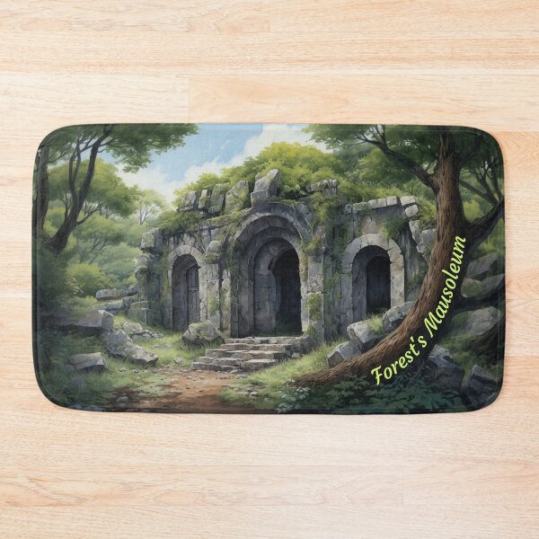 Item preview, Forests Mausoleum - Digital Watercolour Art - Liminal Concept Art designed and sold by liminal-concept.