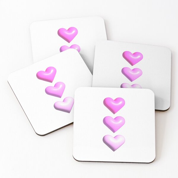 Item preview, 3D bubbly pink y2k hearts 00s heart level designed and sold by needsai.