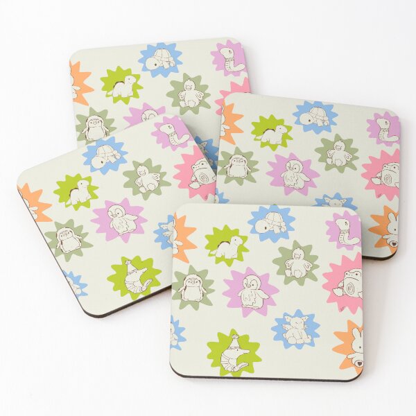 Item preview, Colorful Stuffed Animal Pattern designed and sold by emma.designs.