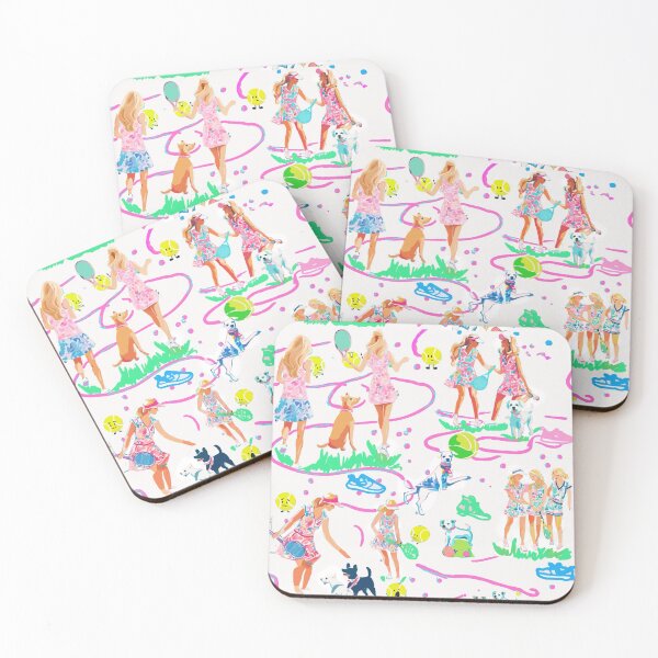 Item preview, Preppy tennis players  designed and sold by SophieClimaArt.