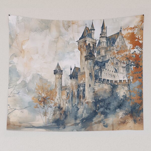Item preview, Watercolor Castle 3 designed and sold by bloorose.