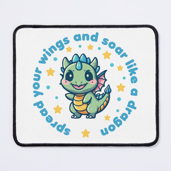 Item preview, Cute Kawaii Funny Dragon - Spread your Wings Saying designed and sold by wingstar.