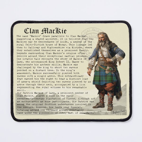 Item preview, MacKie Scottish Clan History designed and sold by BagTown Clans.