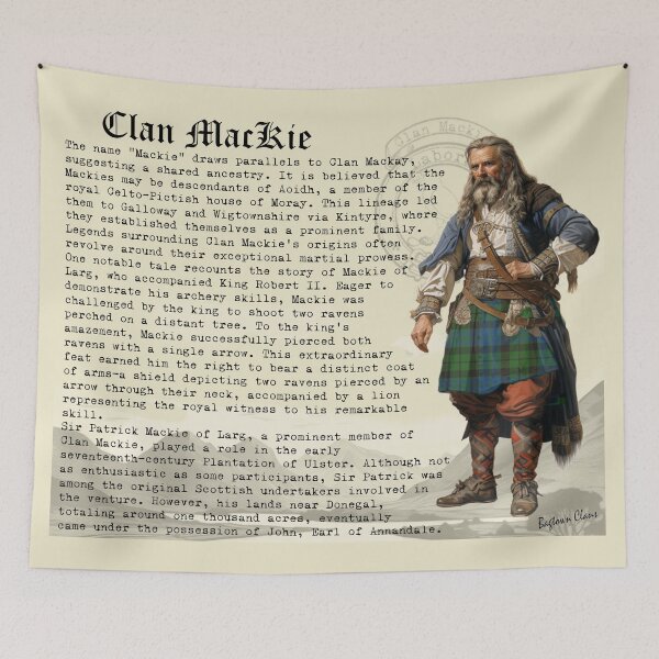 Item preview, MacKie Scottish Clan History  designed and sold by BagTown Clans.