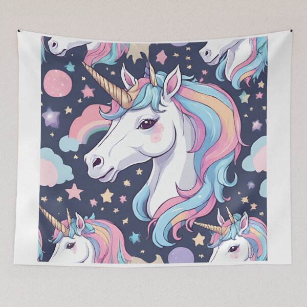 Item preview, blue unicorn lover pastel  designed and sold by TK Art1989.
