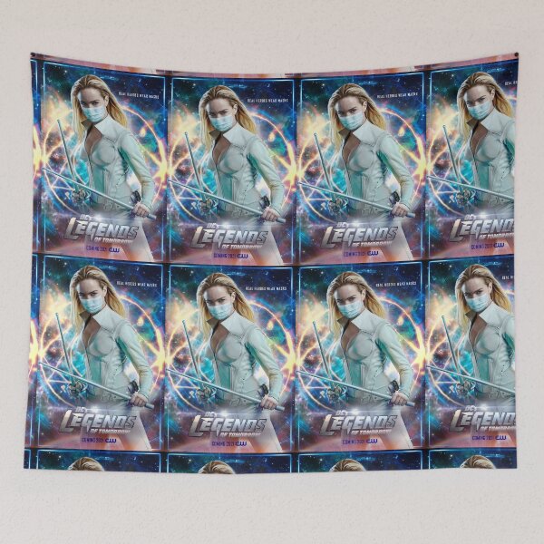 Item preview, Legends of Tomorrow Sara Lance Mask Poster designed and sold by Katy Caldwell.