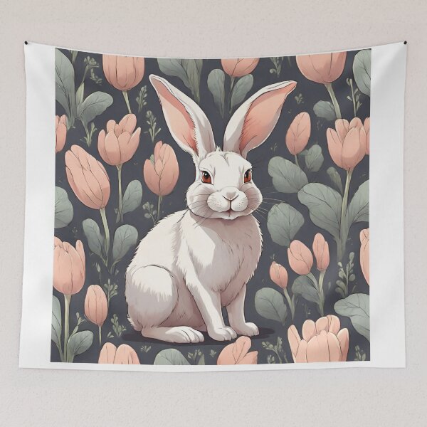 Item preview, white rabbit vintage  designed and sold by TK Art1989.