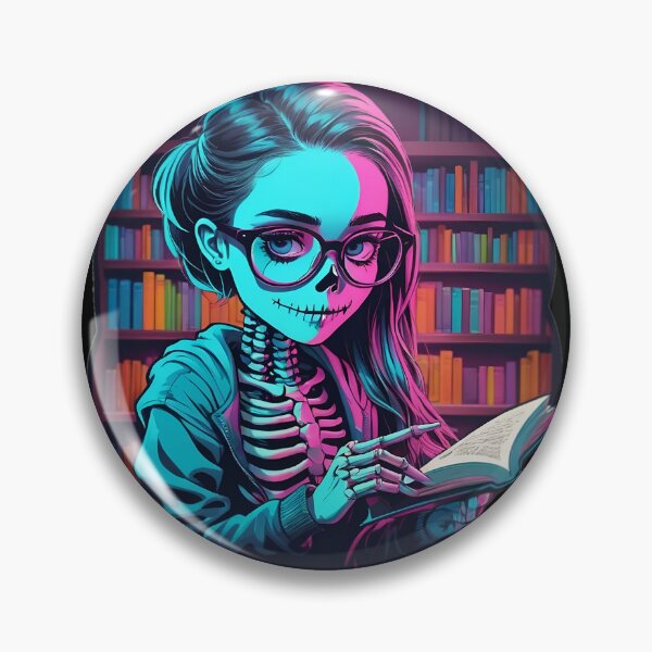 Item preview, Preppy Skeleton Bookworm designed and sold by PlanetMarker.
