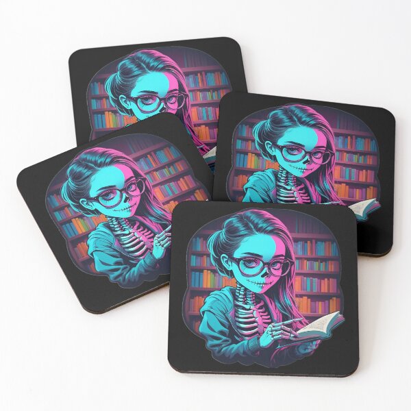 Item preview, Preppy Skeleton Bookworm designed and sold by PlanetMarker.