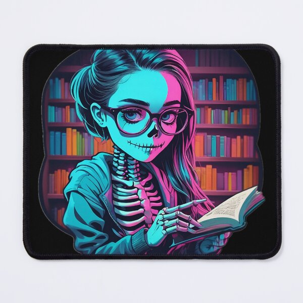 Item preview, Preppy Skeleton Bookworm designed and sold by PlanetMarker.