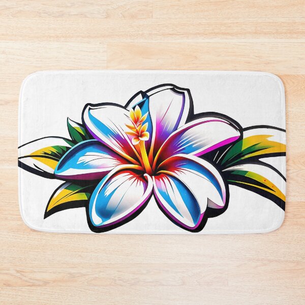 Item preview, Colorful Painted Plumeria Flower designed and sold by DisneyKrayzie.
