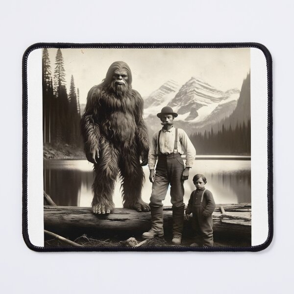 Item preview, Sasquatch Mountain Man Boy Pose For A Photograph designed and sold by scooterbaby.