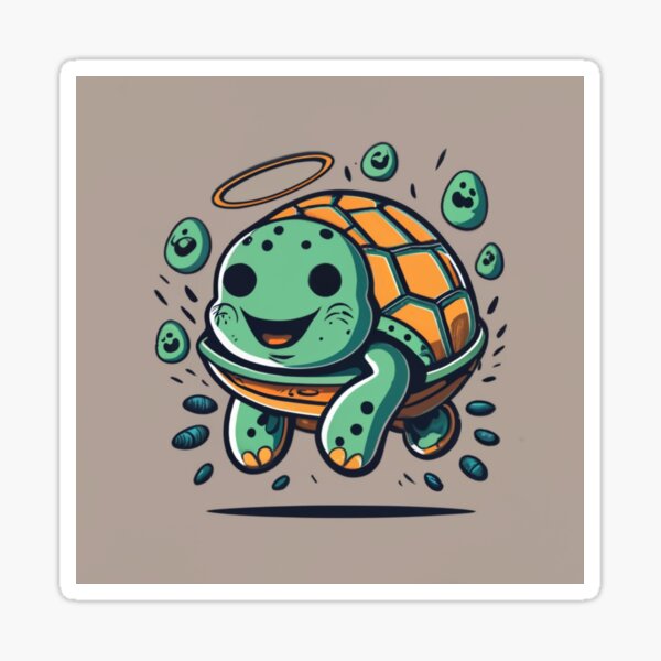 Turtle Sonny Angel Sticker for Sale by euforic