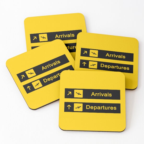 Item preview, Arrivals & Departures Airport Signs designed and sold by FutureTraveller.