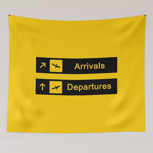 Item preview, Arrivals & Departures Airport Signs designed and sold by FutureTraveller.