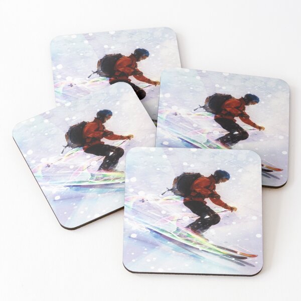 Item preview, RAINBOW SKI'S IN THE SNOW. designed and sold by Sanny88.
