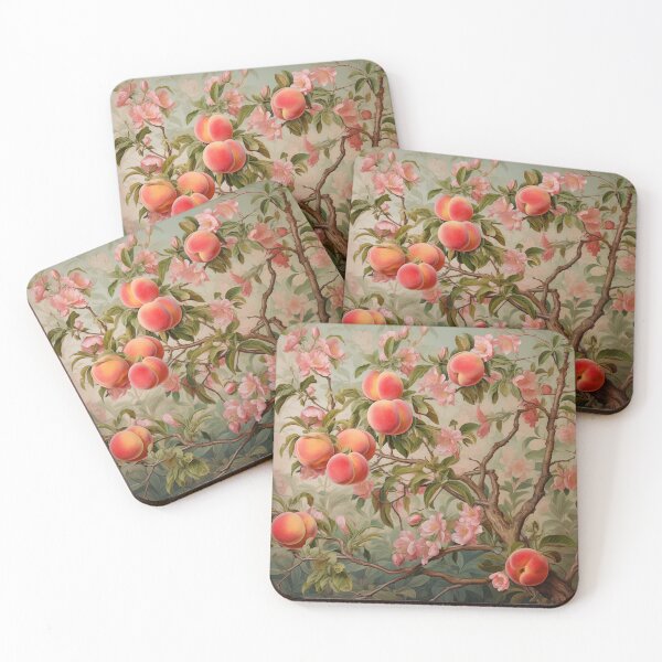 Item preview, Peach trees and blossoms designed and sold by hamptonstyle.