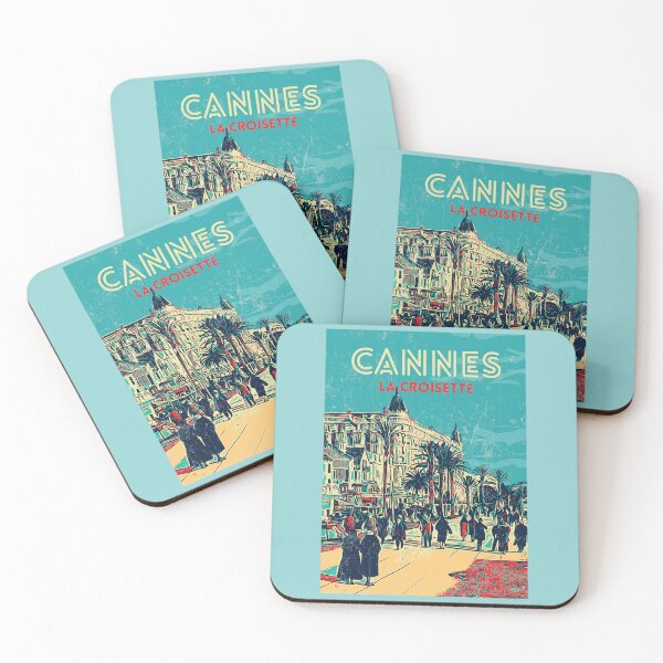 Item preview, Retro vintage illustration of Cannes La Croisette, French Riviera designed and sold by Lemomo-artworks.