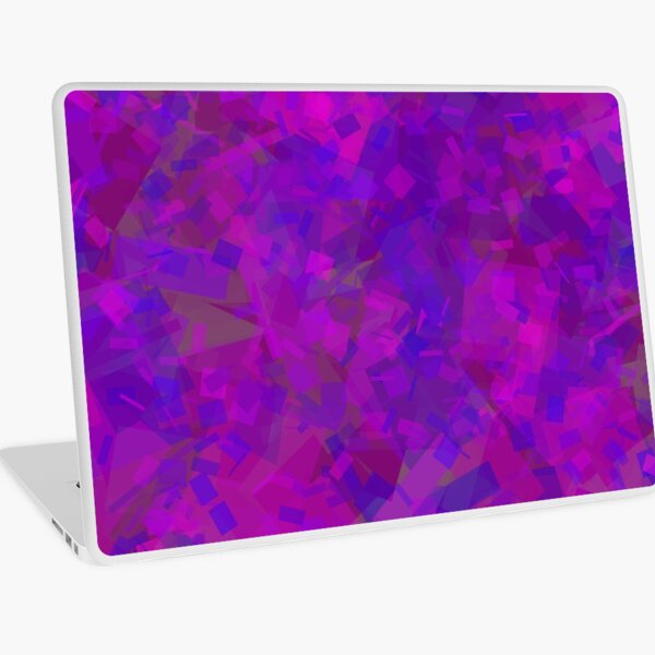Purple and Blue Blocks by Cecile Grace Charles Laptop Skin