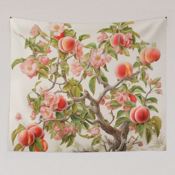 Item preview, Peach trees and blossoms III designed and sold by hamptonstyle.