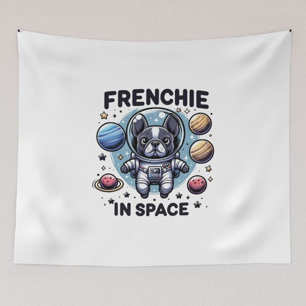 Item preview, Frenchie in Space: Adventurous Bulldog  designed and sold by creativechaster.