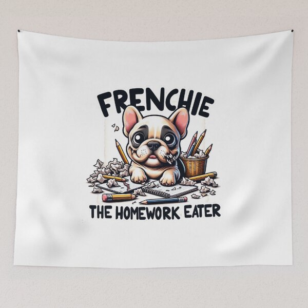 Item preview, Frenchie, the Homework Eater: Mischievous Bulldog designed and sold by creativechaster.