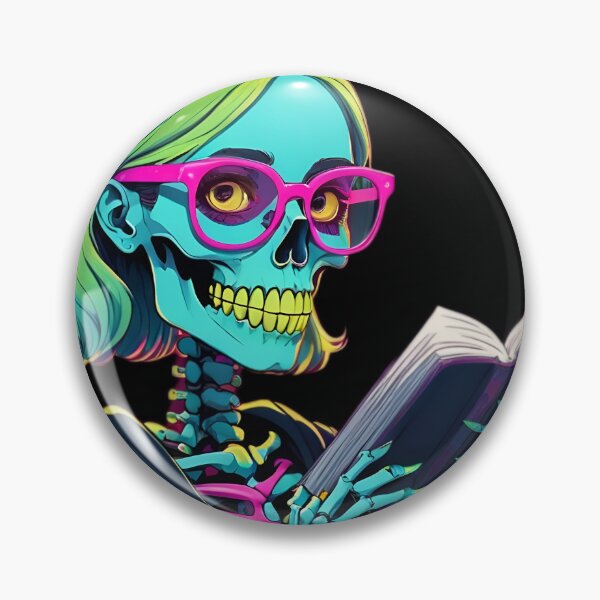 Item preview, Preppy Skeleton Reading A Book designed and sold by PlanetMarker.