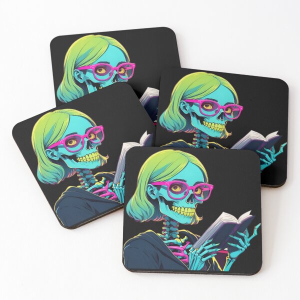 Item preview, Preppy Skeleton Reading A Book designed and sold by PlanetMarker.