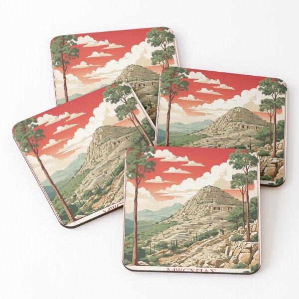 Item preview, Mycenae Greece Vintage Poster Tourism  designed and sold by TravelersGems.