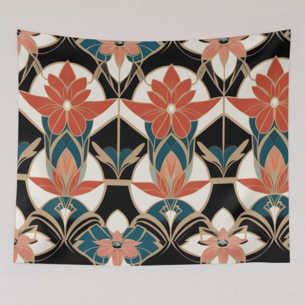 Item preview, Red and White Vintage Floral Pattern - Timeless Elegance for You or as a Perfect Gift! designed and sold by JOY STORE 45.