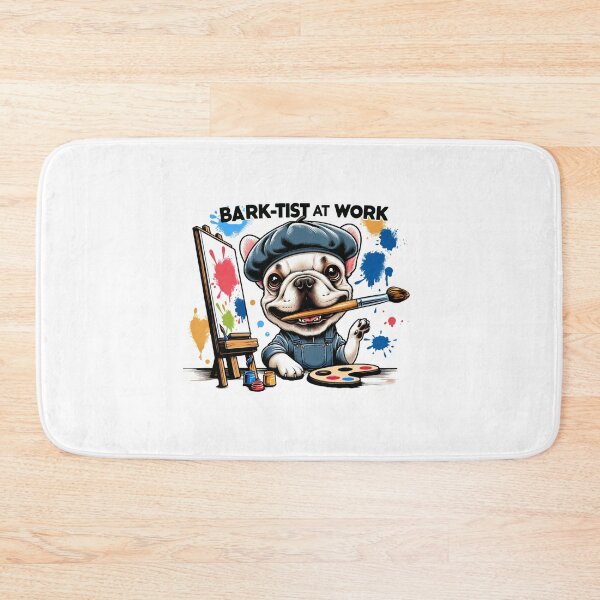 Item preview,  Bark-tist at Work: Artistic Bulldog  designed and sold by creativechaster.