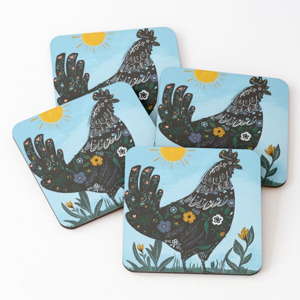 Item preview, Barnyard Floral Rooster designed and sold by chinajones.