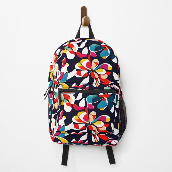 Item preview, Abstract colorful flowers pattern designed and sold by ratchawoot.