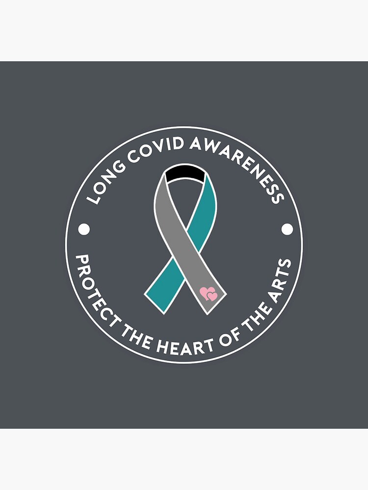 Thumbnail 3 of 3, Pin, Long Covid Awareness/Protect the Heart of the Arts designed and sold by fansmaskup.