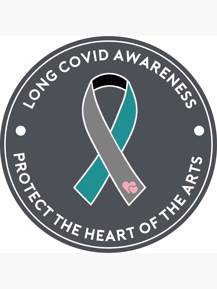 Thumbnail 3 of 3, Magnet, Long Covid Awareness/Protect the Heart of the Arts designed and sold by fansmaskup.