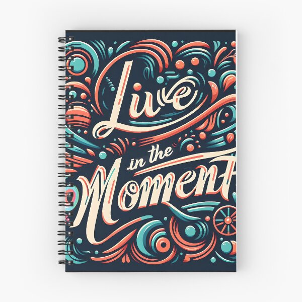 Item preview, Live in the moment, typography designed and sold by maxmaj.