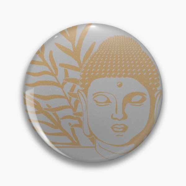 Item preview, Buddha Head Statue with Palm Fronds - Fog + Fawn designed and sold by Irene Estelle.