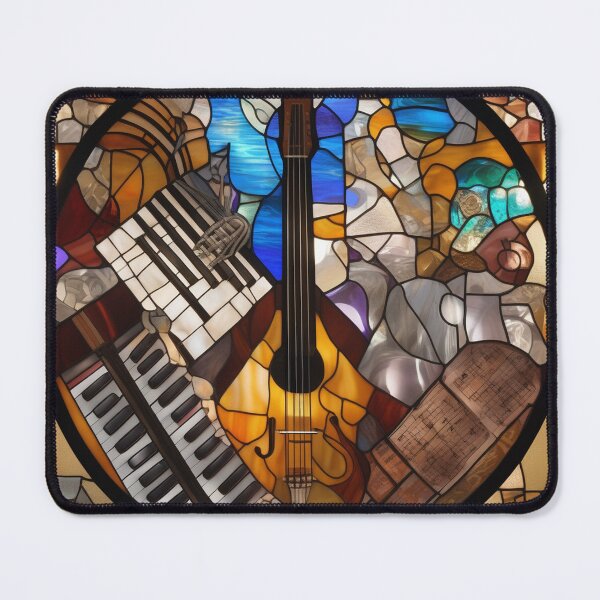 Item preview, Musical Symbols In A Stained Glass Window designed and sold by MusicalArtisty.