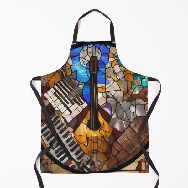 Item preview, Musical Symbols In A Stained Glass Window designed and sold by MusicalArtisty.