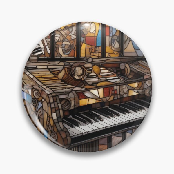 Item preview, Musical Symbols In A Stained Glass Window designed and sold by MusicalArtisty.