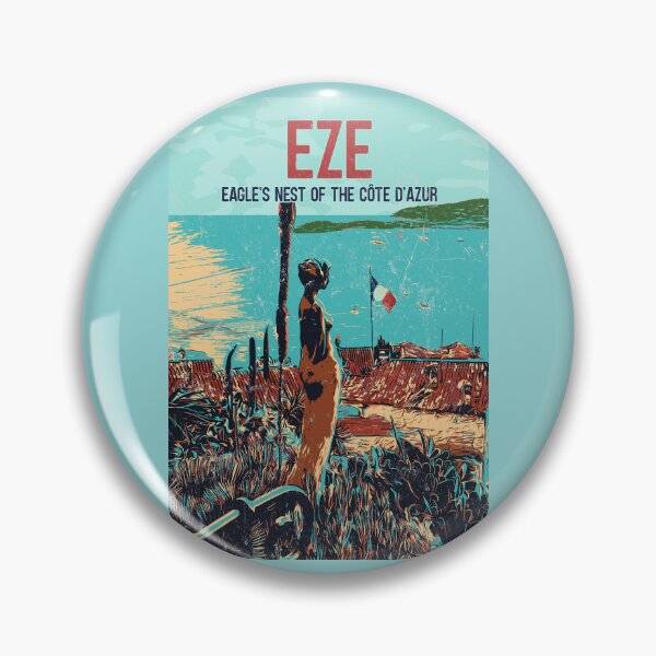 Item preview, Vintage Eze Illustration Print - Nostalgic Beauty of the French Riviera designed and sold by Lemomo-artworks.