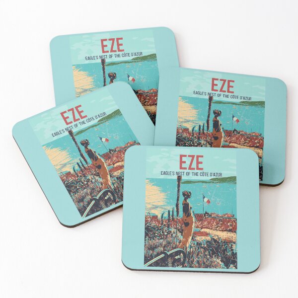 Item preview, Vintage Eze Illustration Print - Nostalgic Beauty of the French Riviera designed and sold by Lemomo-artworks.