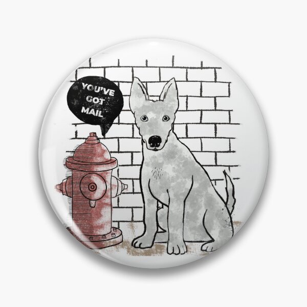Artikelvorschau, Hund am Hydranten Du hast Post entworfen und verkauft von HeidiMyersArt.