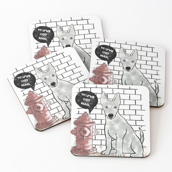 Item preview, Dog at Fire Hydrant You've Got Mail designed and sold by HeidiMyersArt.